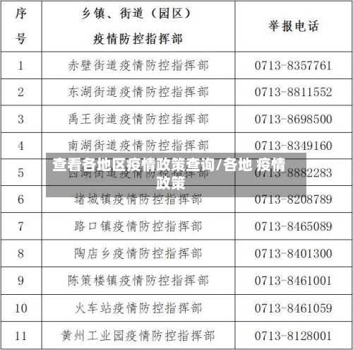 查看各地区疫情政策查询/各地 疫情 政策-第2张图片