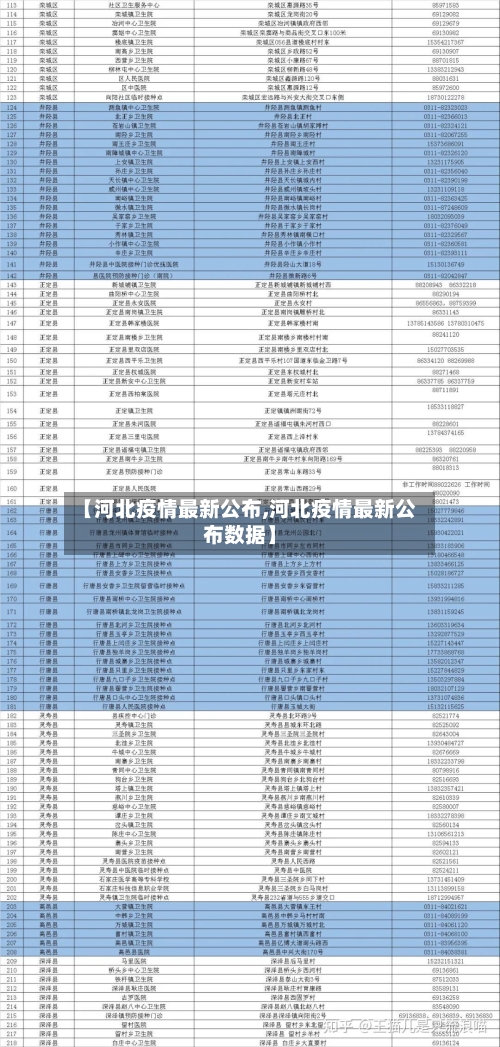 【河北疫情最新公布,河北疫情最新公布数据】-第1张图片