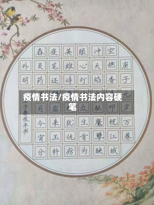 疫情书法/疫情书法内容硬笔-第1张图片