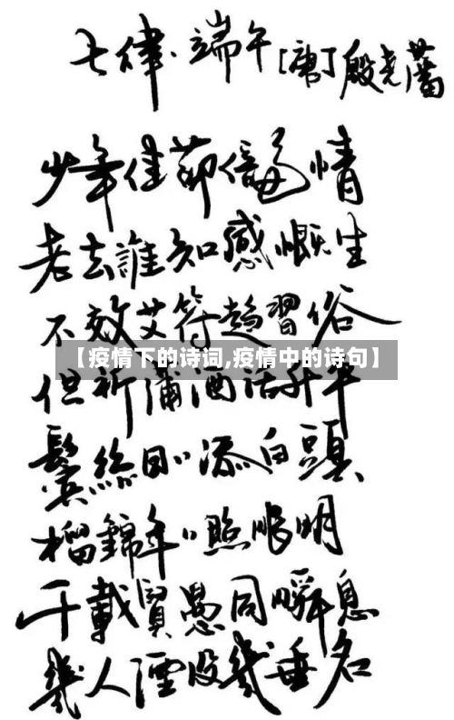 【疫情下的诗词,疫情中的诗句】-第3张图片