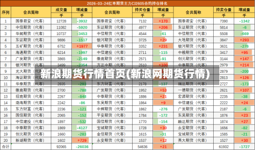 新浪期货行情首页(新浪网期货行情)-第2张图片
