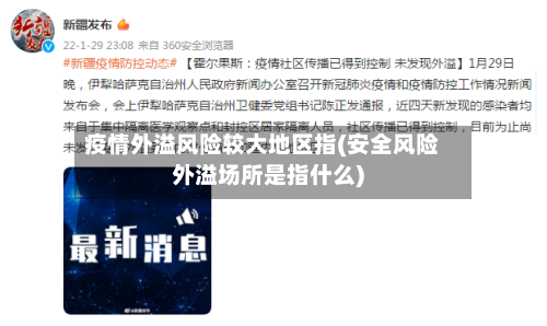 疫情外溢风险较大地区指(安全风险外溢场所是指什么)-第1张图片